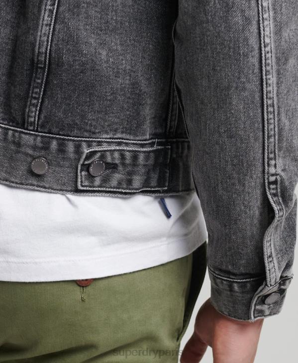 Superdry Hommes veste de camionneur de grand routier D64Z4530 vêtements noir