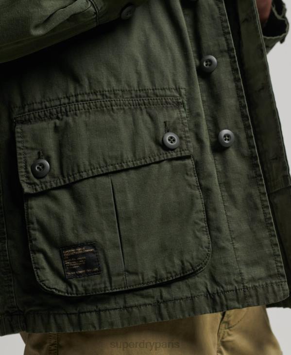 Superdry Hommes veste de combat tropicale D64Z4701 vêtements vert