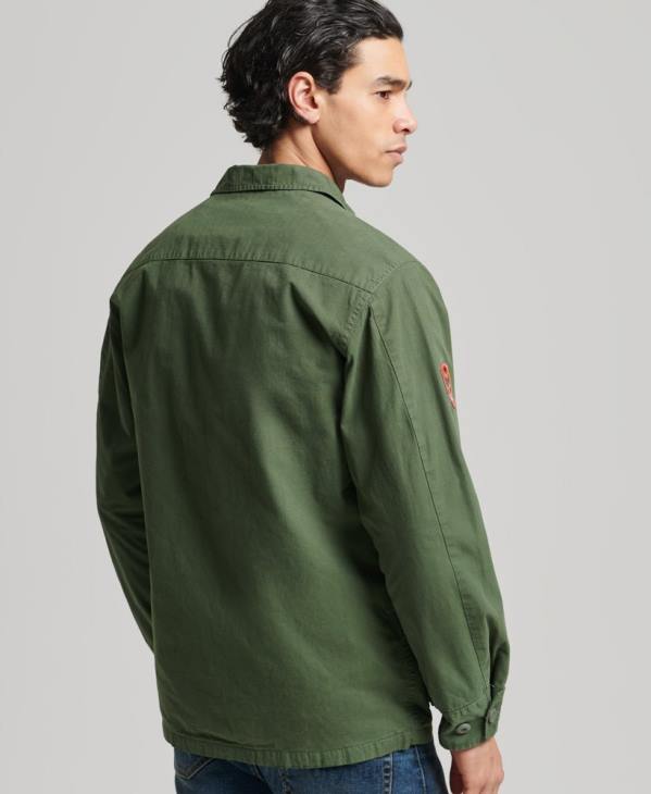 Superdry Hommes veste de combat tropicale D64Z4702 vêtements vert