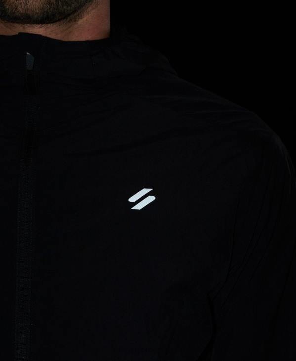 Superdry Hommes veste de course D64Z4544 vêtements noir