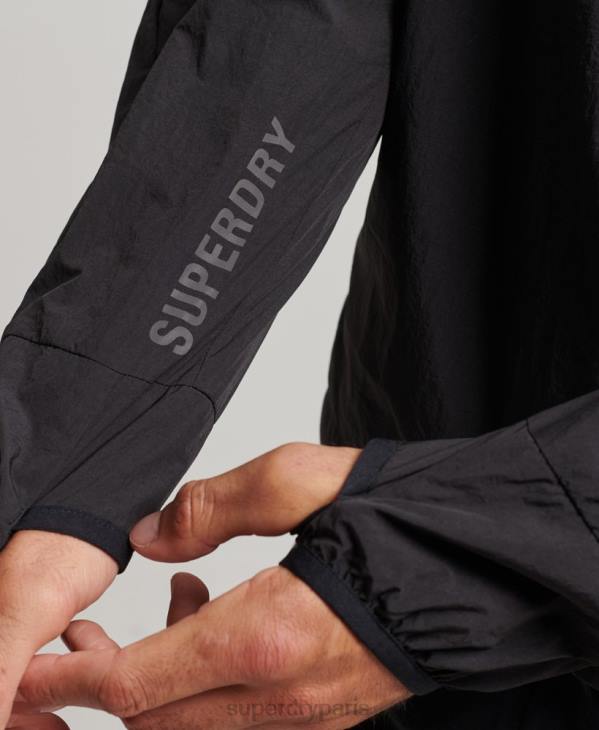 Superdry Hommes veste de course D64Z4544 vêtements noir