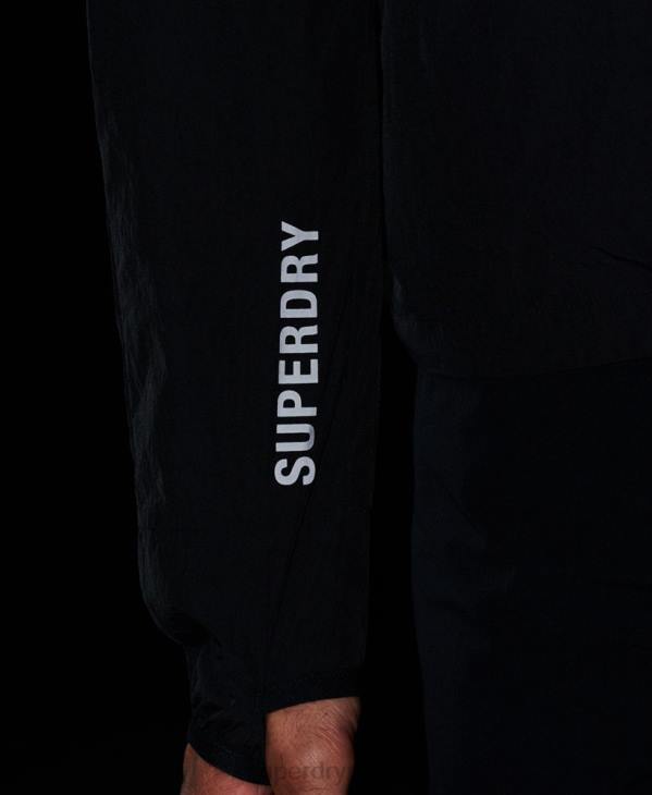 Superdry Hommes veste de course D64Z4544 vêtements noir