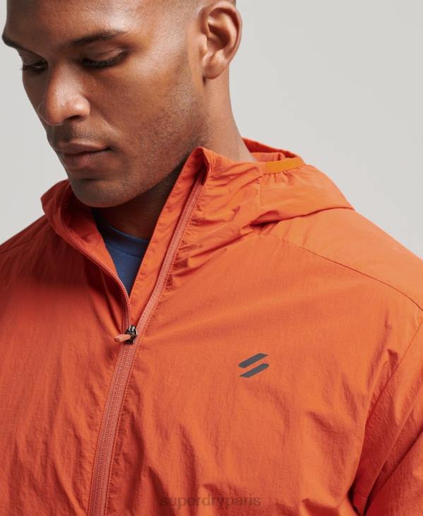 Superdry Hommes veste de course D64Z4545 vêtements orange
