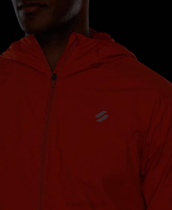Superdry Hommes veste de course D64Z4545 vêtements orange