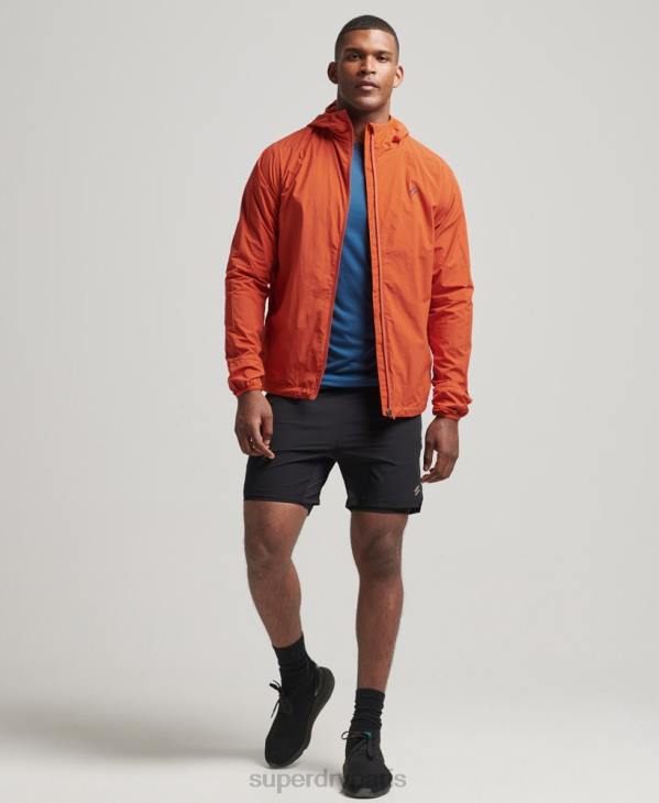 Superdry Hommes veste de course D64Z4545 vêtements orange