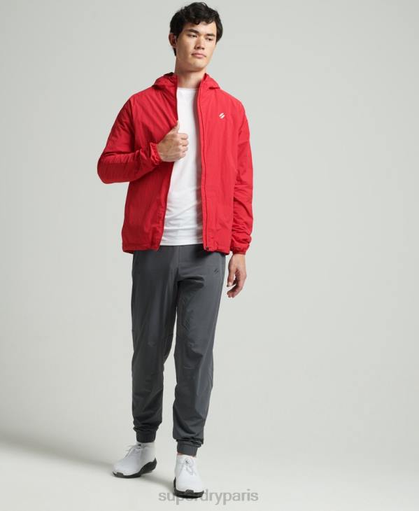 Superdry Hommes veste de course D64Z4630 vêtements rouge