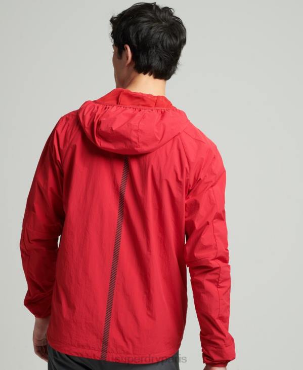 Superdry Hommes veste de course D64Z4630 vêtements rouge