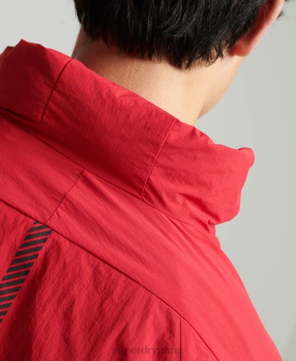 Superdry Hommes veste de course D64Z4630 vêtements rouge