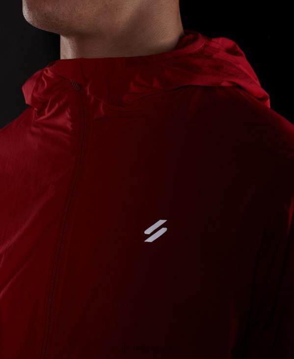 Superdry Hommes veste de course D64Z4630 vêtements rouge