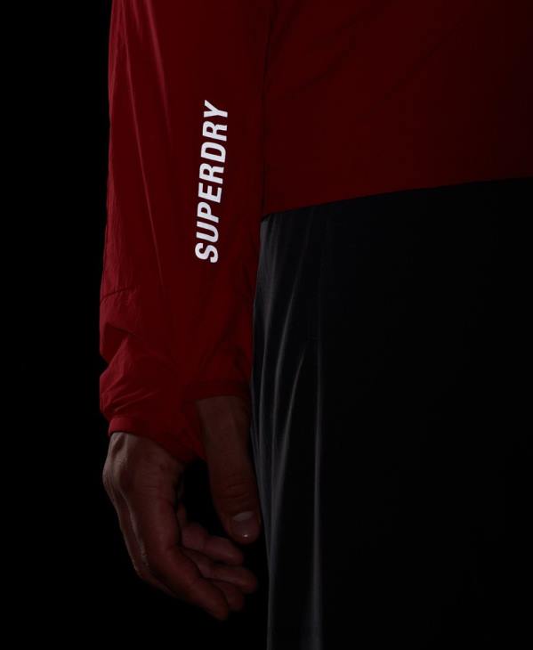 Superdry Hommes veste de course D64Z4630 vêtements rouge
