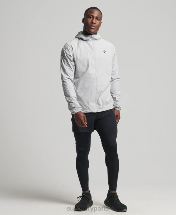 Superdry Hommes veste de course D64Z5389 vêtements gris clair