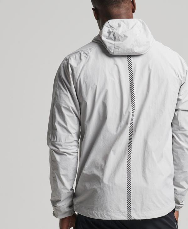 Superdry Hommes veste de course D64Z5389 vêtements gris clair