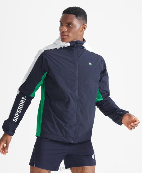 Superdry Hommes veste de course D64Z5400 vêtements marine