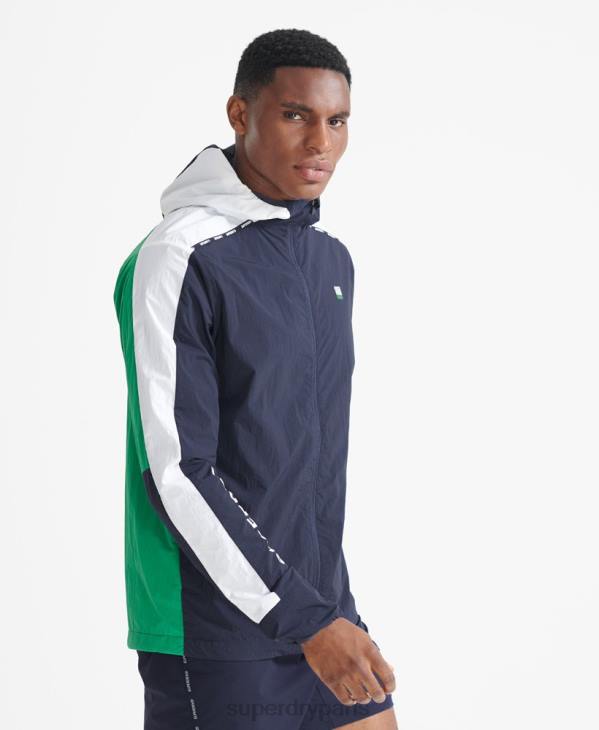 Superdry Hommes veste de course D64Z5400 vêtements marine