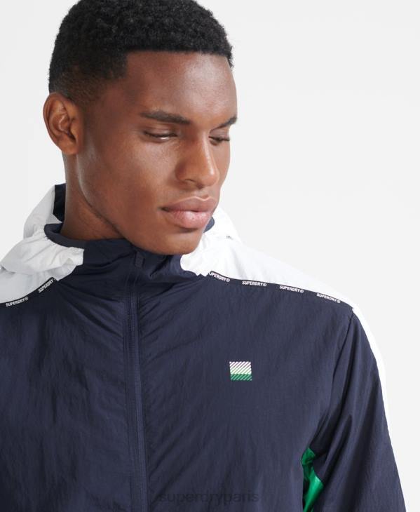 Superdry Hommes veste de course D64Z5400 vêtements marine