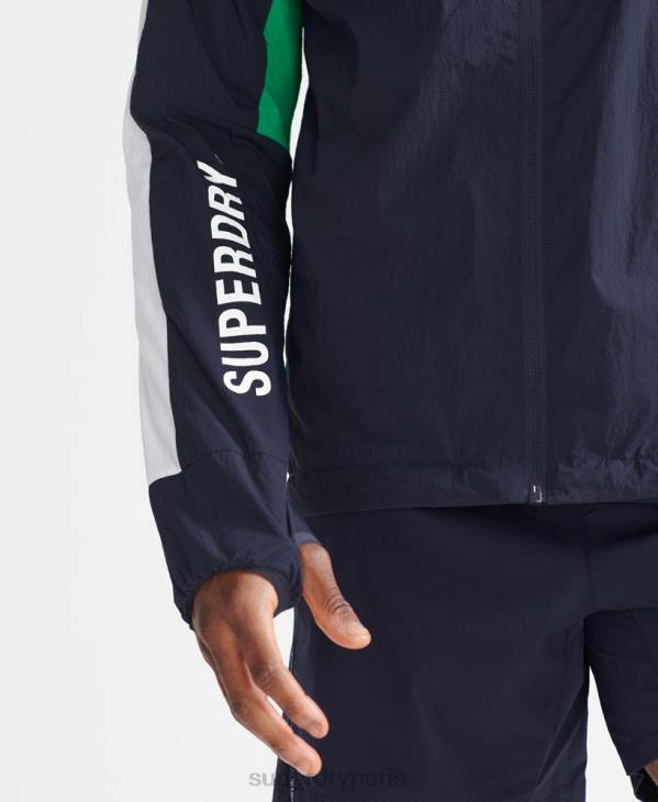 Superdry Hommes veste de course D64Z5400 vêtements marine