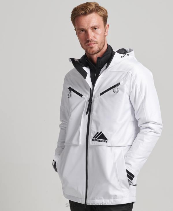 Superdry Hommes veste de freeride D64Z1116 vêtements blanc