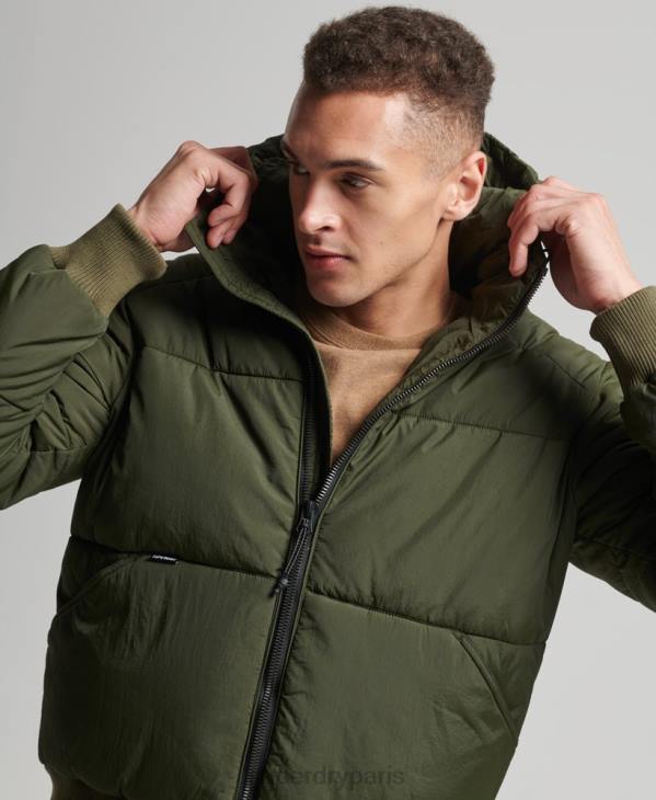 Superdry Hommes veste de loisirs de montagne D64Z4521 vêtements kaki