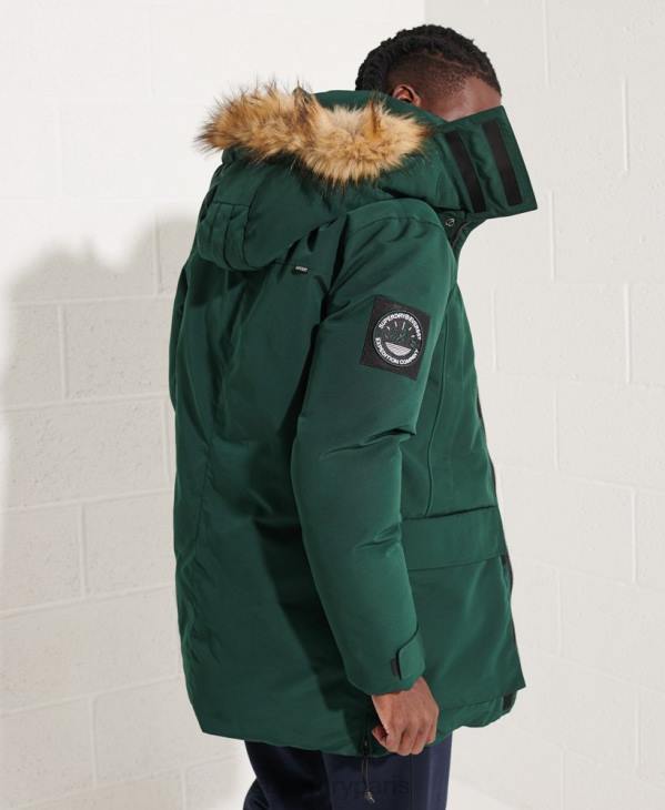 Superdry Hommes veste de parka everest D64Z4588 vêtements vert