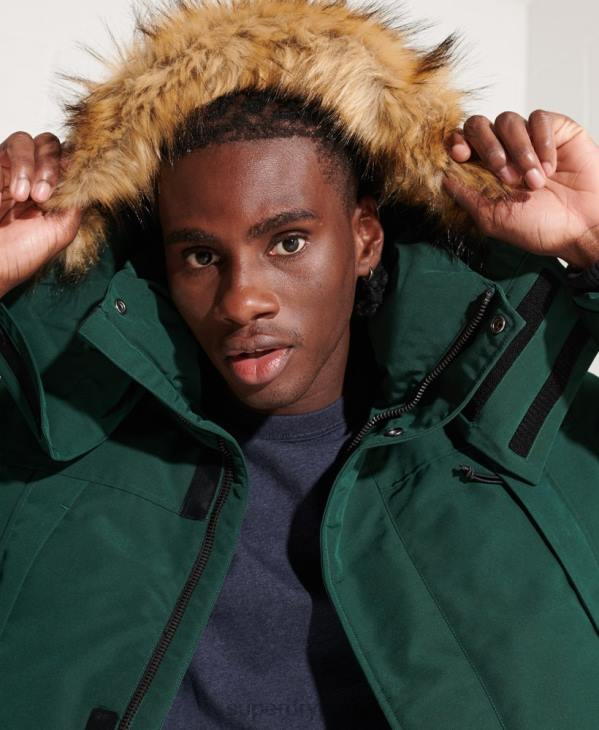 Superdry Hommes veste de parka everest D64Z4588 vêtements vert
