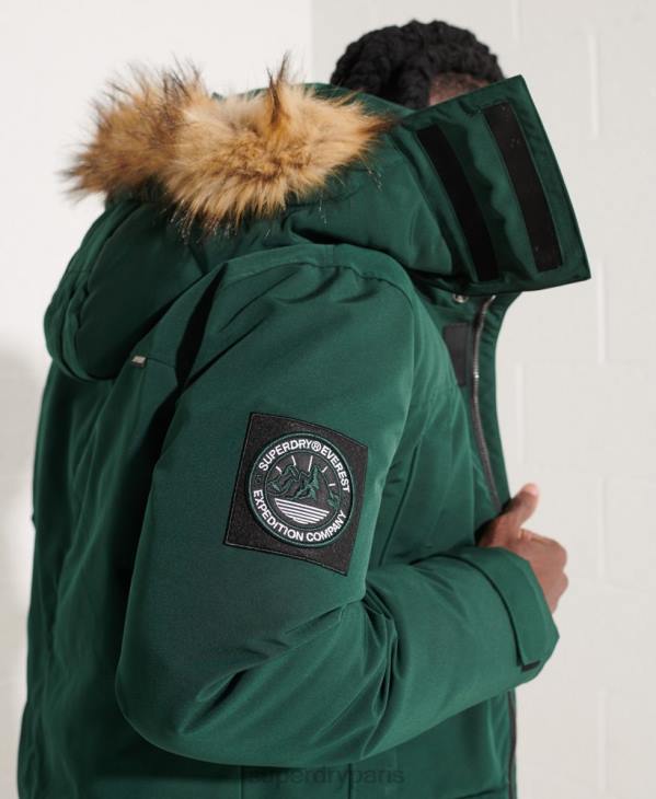 Superdry Hommes veste de parka everest D64Z4588 vêtements vert