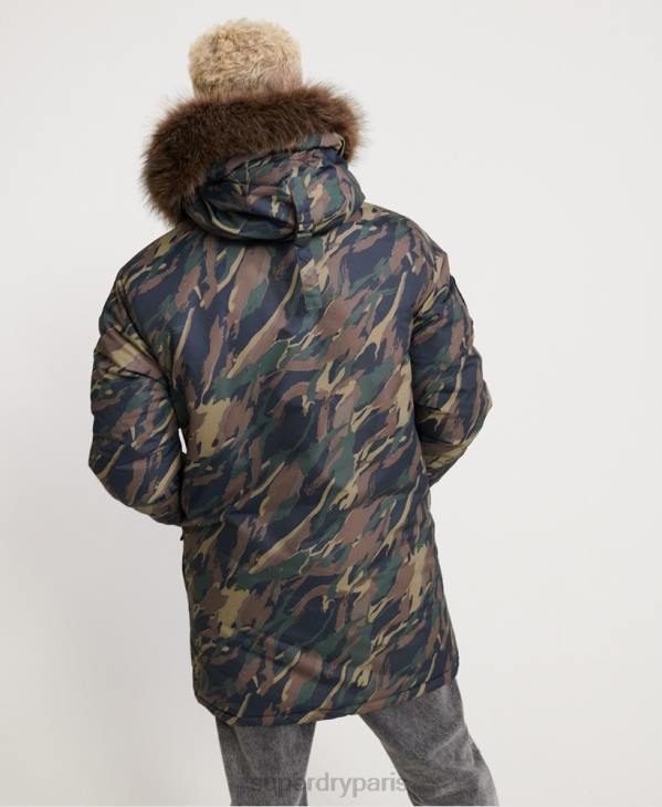 Superdry Hommes veste de parka everest D64Z4602 vêtements kaki