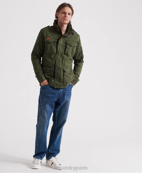 Superdry Hommes veste de poche classique rookie D64Z4626 vêtements vert