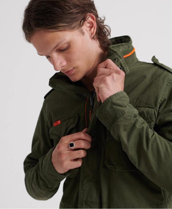 Superdry Hommes veste de poche classique rookie D64Z4626 vêtements vert