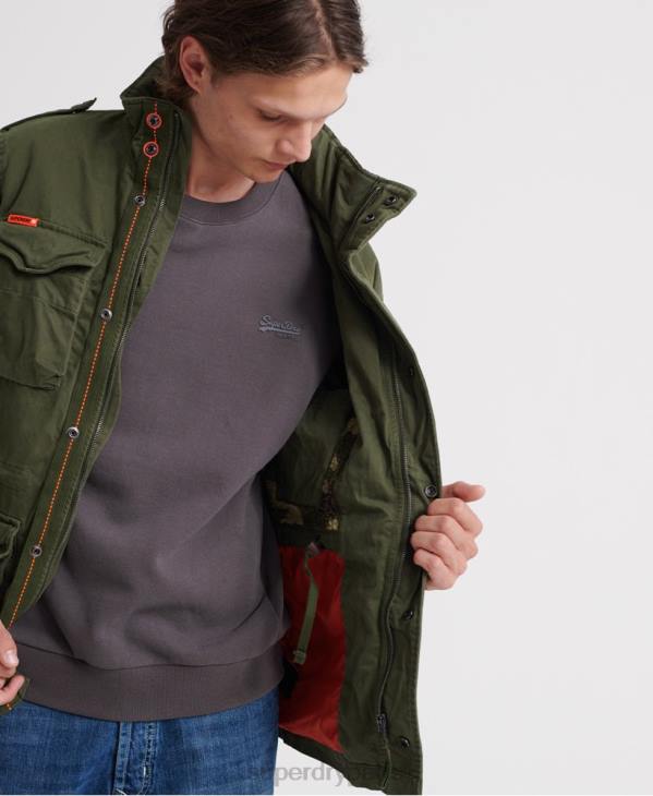 Superdry Hommes veste de poche classique rookie D64Z4626 vêtements vert