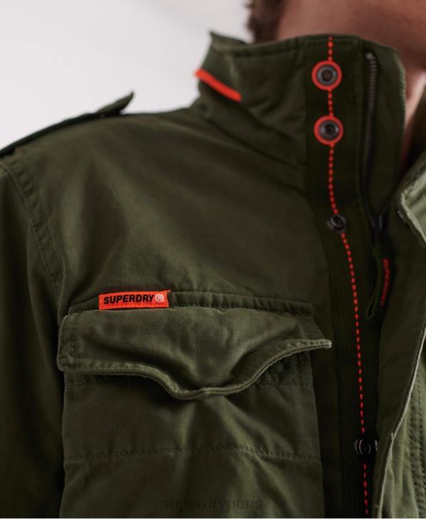 Superdry Hommes veste de poche classique rookie D64Z4626 vêtements vert