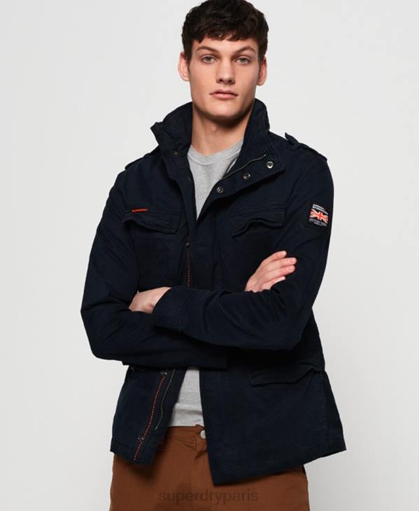 Superdry Hommes veste de poche classique rookie D64Z4754 vêtements marine