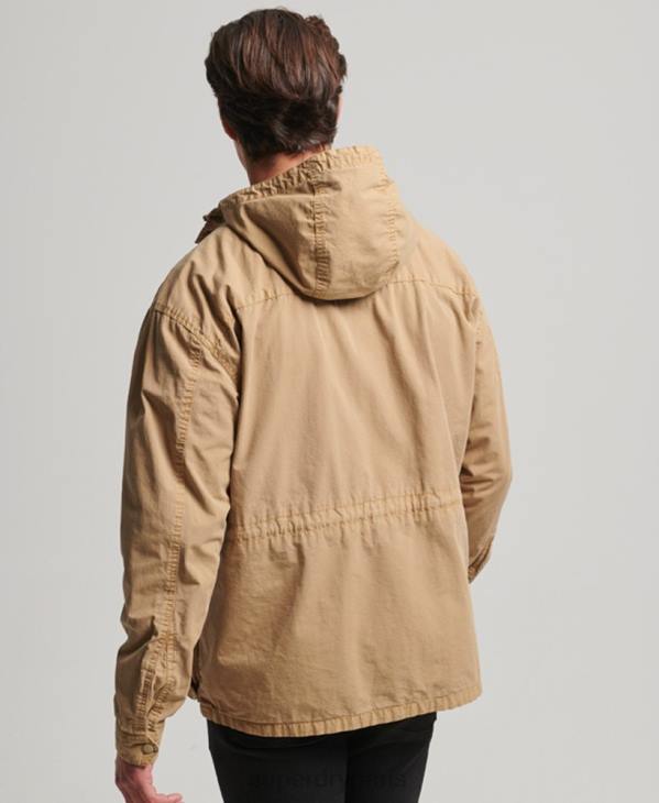 Superdry Hommes veste de pont à capuche D64Z932 vêtements bronzer