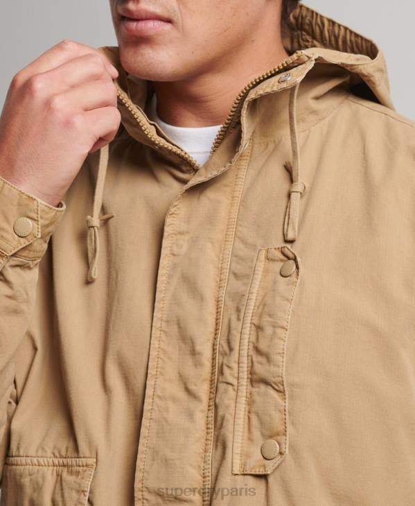 Superdry Hommes veste de pont à capuche D64Z932 vêtements bronzer