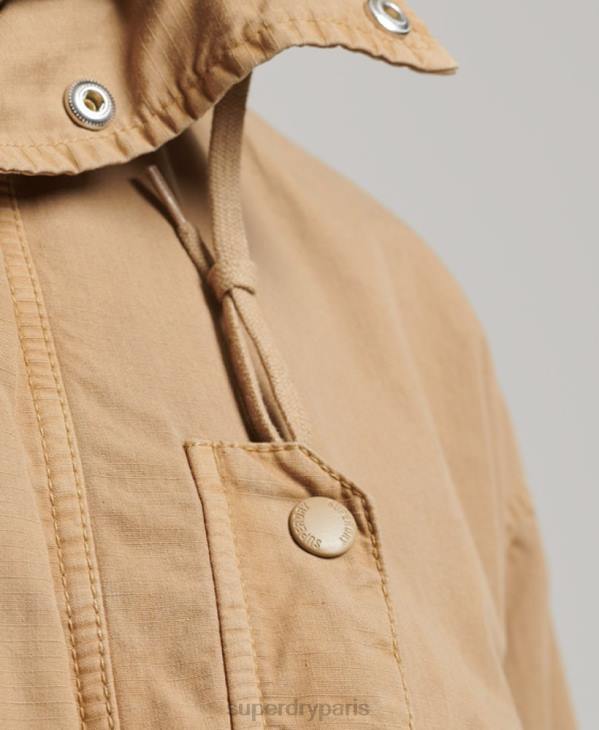 Superdry Hommes veste de pont à capuche D64Z932 vêtements bronzer