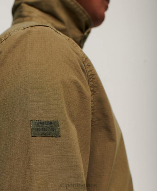 Superdry Hommes veste de pont vintage D64Z26 vêtements kaki