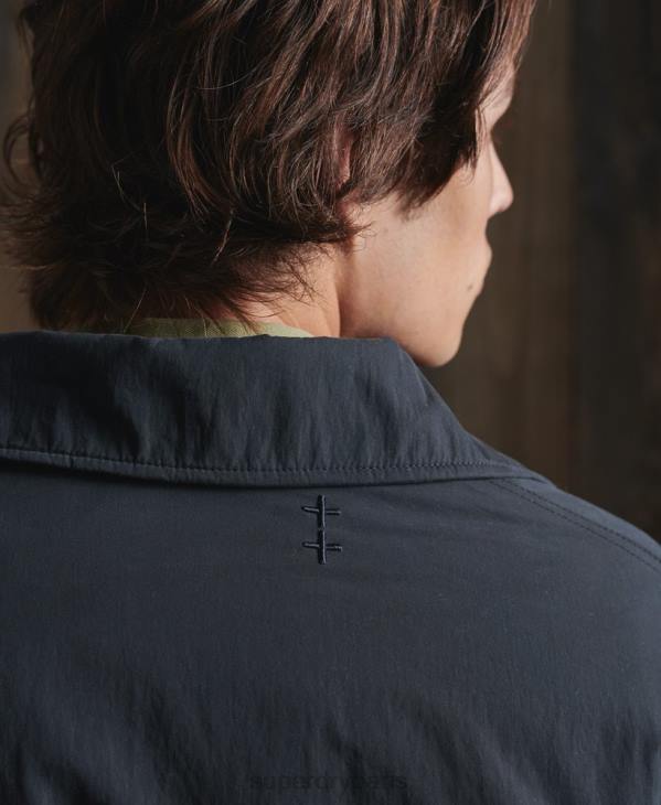 Superdry Hommes veste de réservoir étanche en édition limitée D64Z4768 vêtements marine