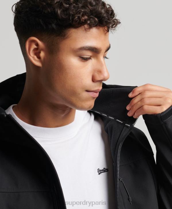 Superdry Hommes veste de randonnée D64Z910 vêtements noir