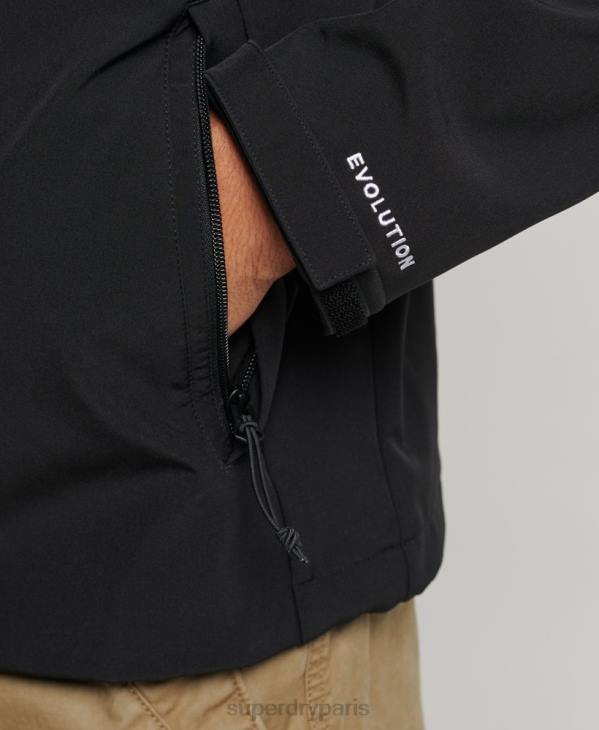Superdry Hommes veste de randonnée D64Z910 vêtements noir