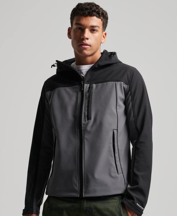 Superdry Hommes veste de randonnée D64Z917 vêtements gris foncé