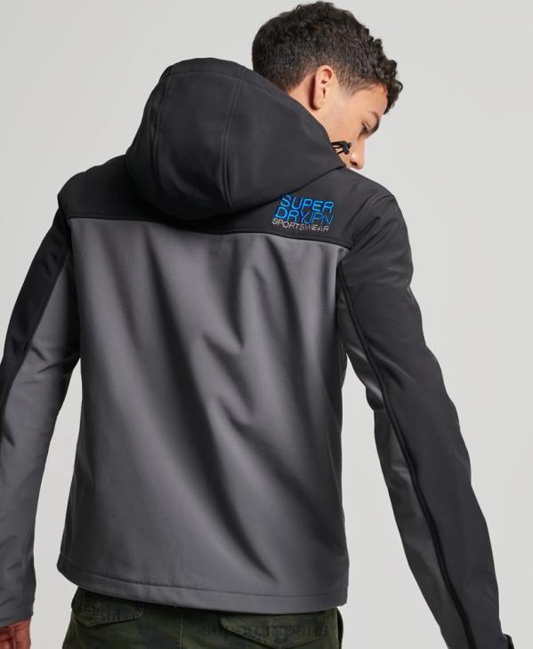Superdry Hommes veste de randonnée D64Z917 vêtements gris foncé