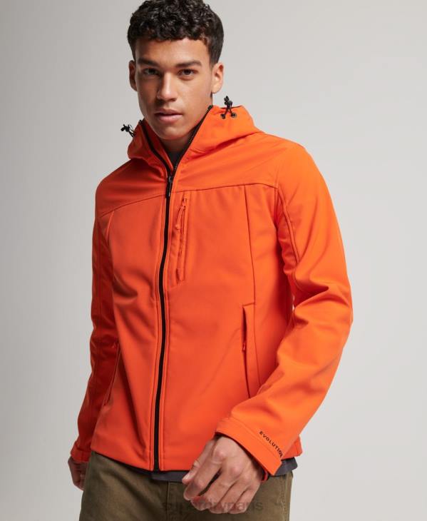 Superdry Hommes veste de randonnée D64Z936 vêtements orange