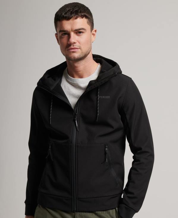 Superdry Hommes veste de randonnée côtelée code tech D64Z942 vêtements noir