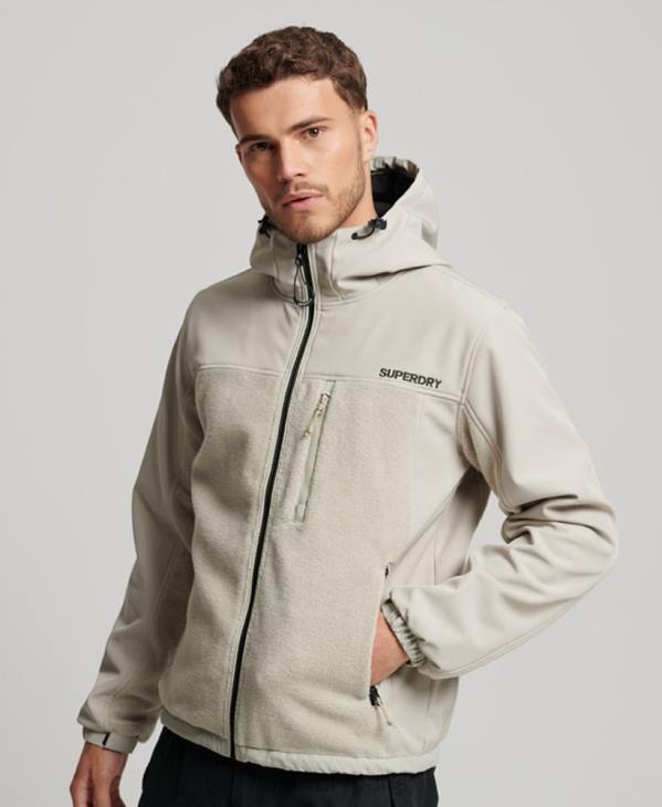 Superdry Hommes veste de randonnée hybride D64Z939 vêtements gris