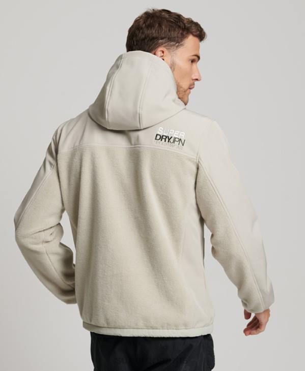 Superdry Hommes veste de randonnée hybride D64Z939 vêtements gris
