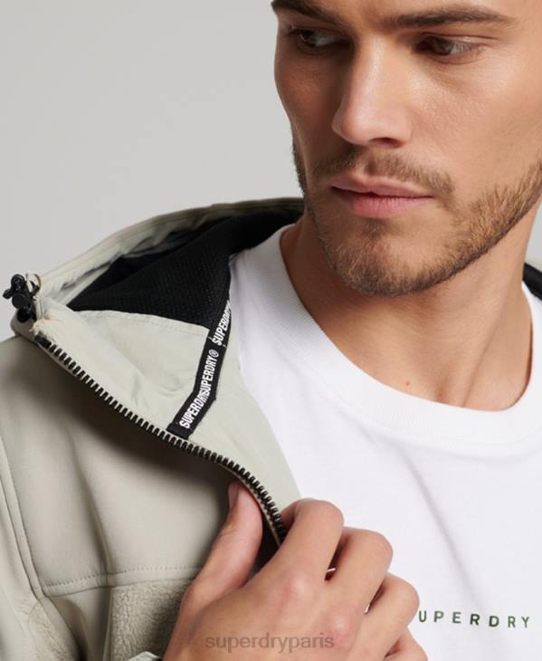 Superdry Hommes veste de randonnée hybride D64Z939 vêtements gris