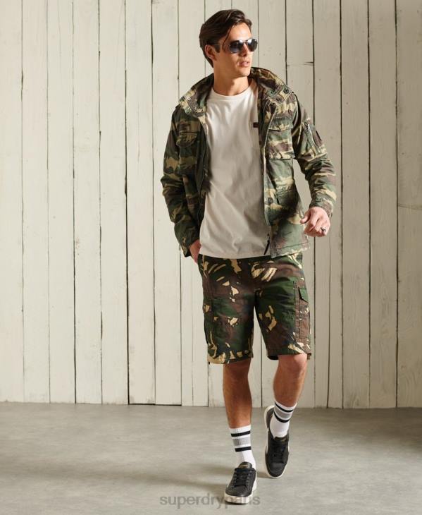 Superdry Hommes veste de recrue classique D64Z4619 vêtements kaki