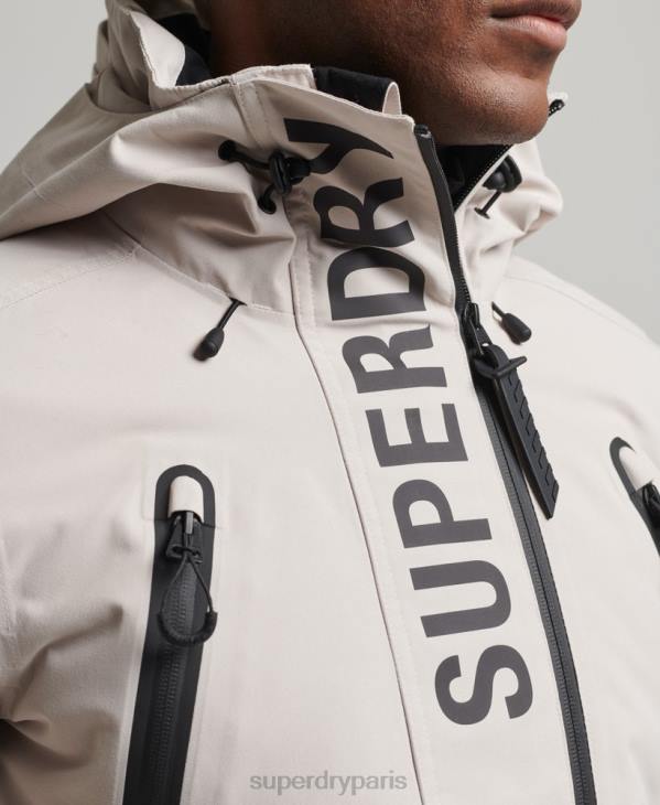 Superdry Hommes veste de sauvetage ultime D64Z1370 vêtements gris clair