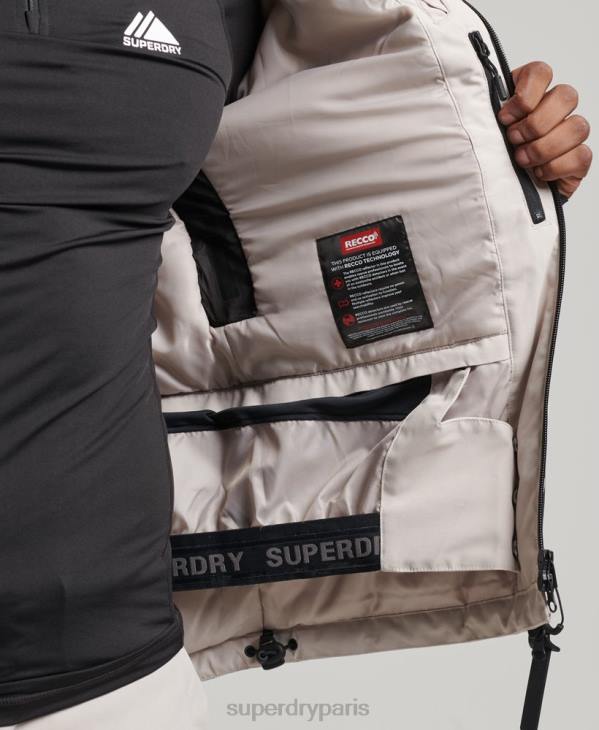 Superdry Hommes veste de sauvetage ultime D64Z1370 vêtements gris clair