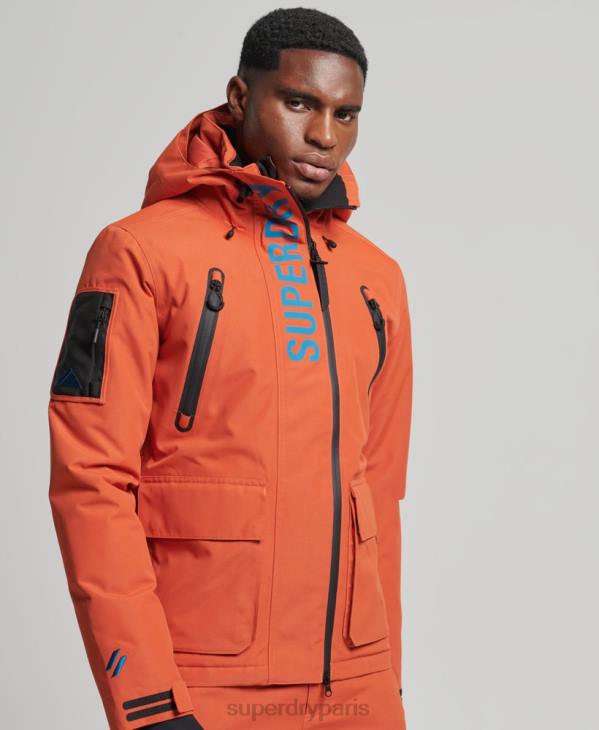 Superdry Hommes veste de sauvetage ultime D64Z1377 vêtements orange