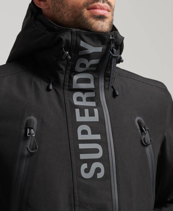 Superdry Hommes veste de sauvetage ultime D64Z6403 vêtements noir